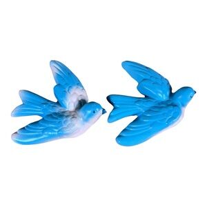 Pair of Chalkware‎ Blue Birds